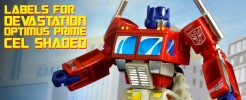 Labels for SS Devastation Optimus Prime (Cel Shaded)