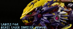 Labels for Beast Liger Sinister Armor