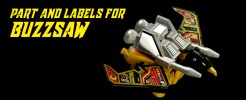 Part and Labels for Buzzsaw (2025 Reprint)