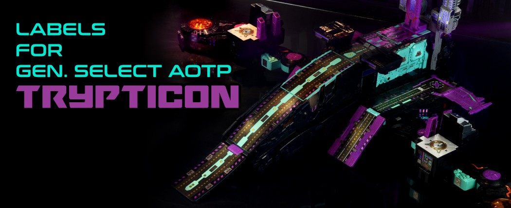 Stickers & Labels for GS AOTP Trypticon (Standard Version