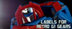 Labels for Retro G1 Gears