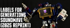 Labels for Generations Soundwave (2025 Reprint)