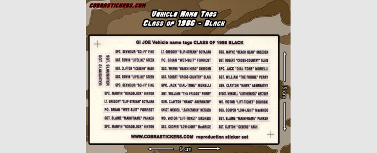Class of 1986 - Black