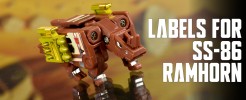 Labels for SS86 Ramhorn