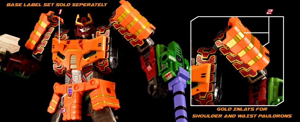 Stickers & Labels for LG Bludgeon Nonnef Parts - Toyhax