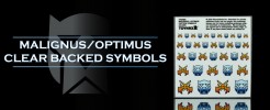 Symbols for Malignus/Optimus Factions (Clear)