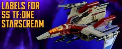 Labels for SS TF:ONE Starscream