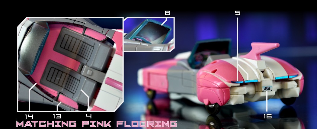 Stickers & Labels for Ml C-08 Arcee - Toyhax - Reprolabels