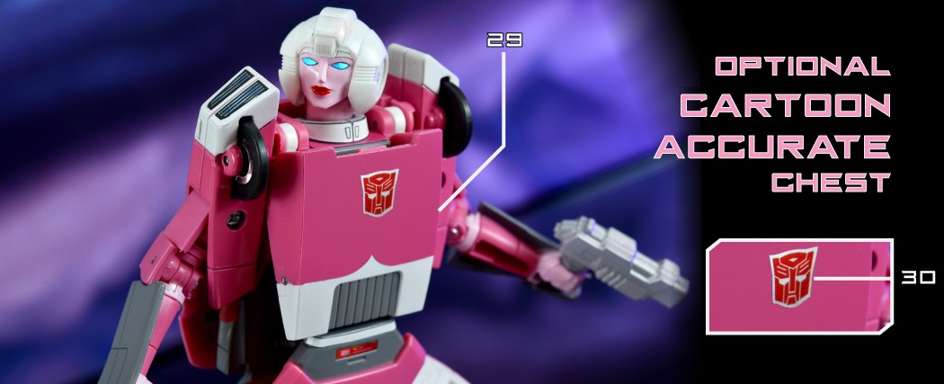Stickers & Labels for Ml C-08 Arcee - Toyhax - Reprolabels