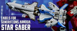 Labels for Gen. Armada Star Saber