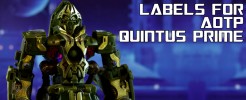 Labels for AOTP Quintus Prime