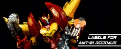 Labels for AMT-01 Rodimus