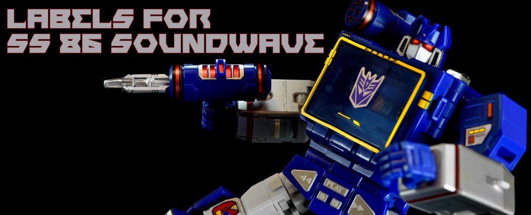 Sticker & Label Set for SS 86 Soundwave – Toyhax – Reprolabels