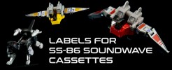 Labels for SS 86 Cassettes