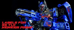 Labels for SS TLK Nemesis Prime