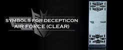 Symbols For Decepticon Air Force (Clear-Backed)