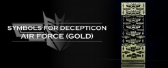 Symbols For Decepticon Air Force (Gold)
