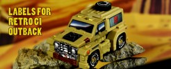 Labels for Retro G1 Outback