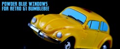 Powder Blue Windows for Retro G1 Bumblebee
