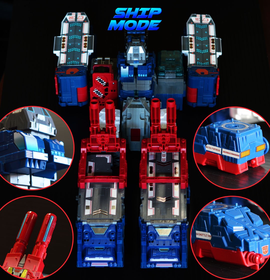 G1 AUTOBOT FORTRESS MAXIMUS REPRO LABELS/ STICKERS TRANSFORMERS GENERATION 1 