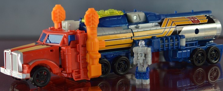 Parts and Labels for TR Action Master Optimus Prime